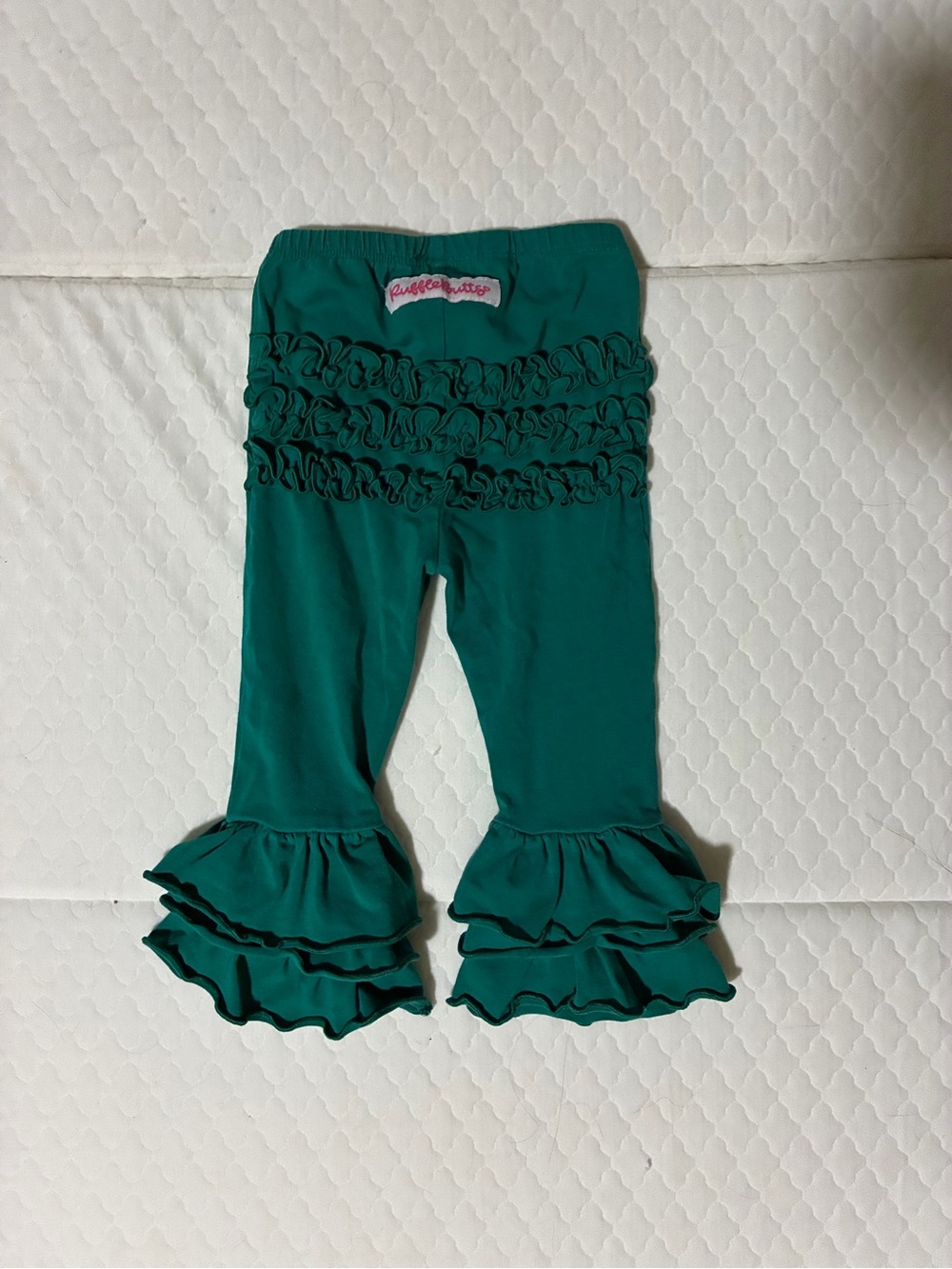 Ruffle Butts Teal Layered Ruffle Leggings